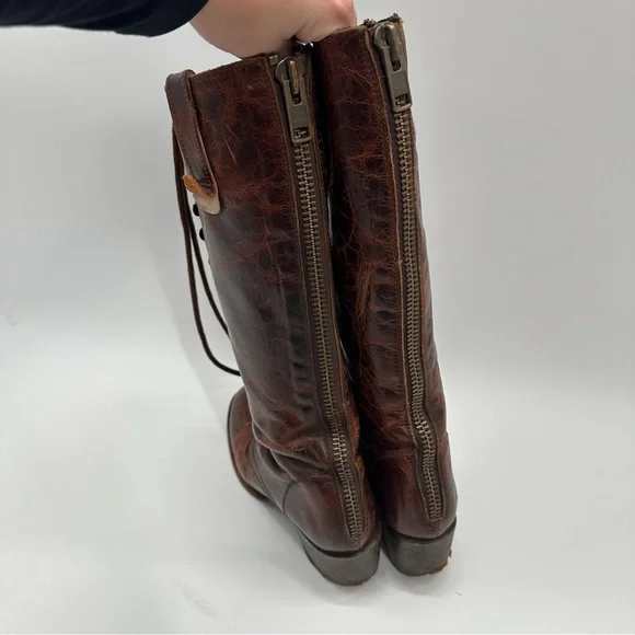 Flawed Freebird By Steven Grany Brown Leather Boots - Picture 5 of 15